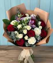 Букет цветов из:  Розы и Альстромерии в Тавде