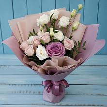 Букет цветов из:  Розы и Лизиантусы в Тавде