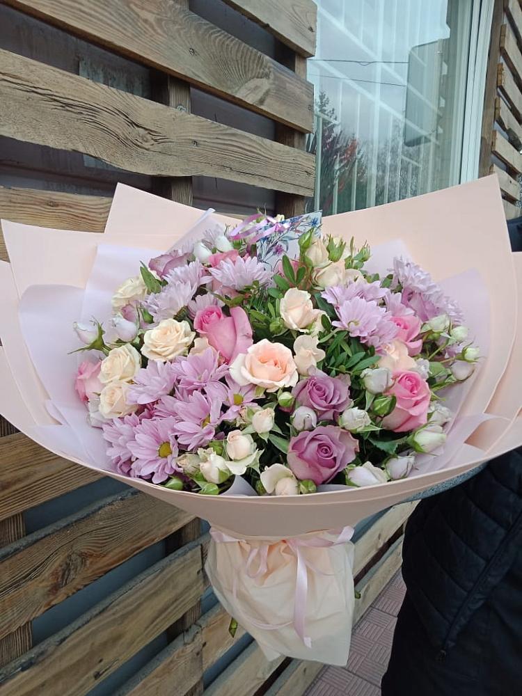 Букет цветов из: Розы и Хризантемы в Тавде