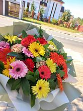 Букет цветов из:  Герберы #REPLACE_PRED# Тавде