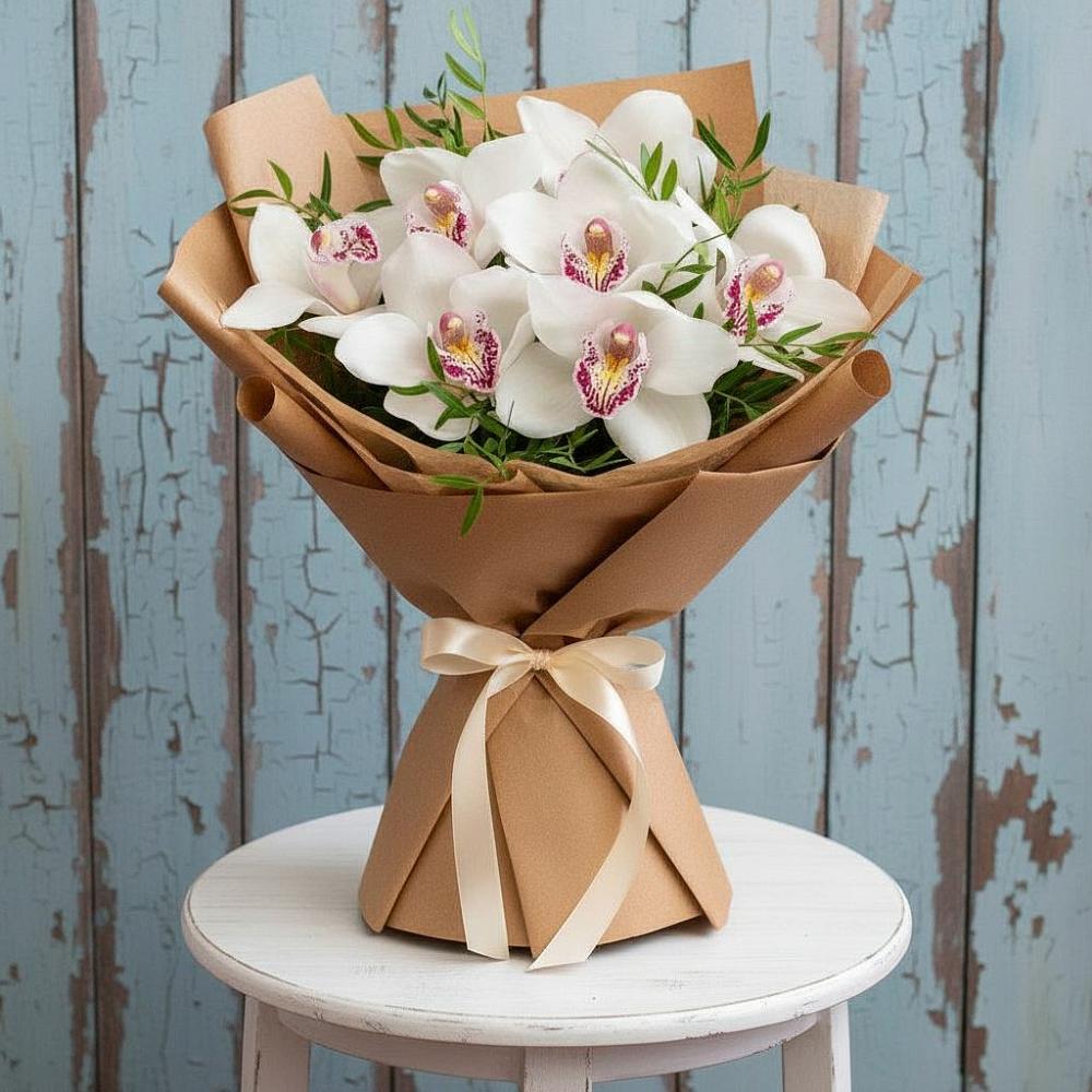 Букет цветов из: Орхидеи и Розы в Тавде