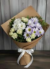 Букет цветов из:  Хризантемы и Розы в Тавде