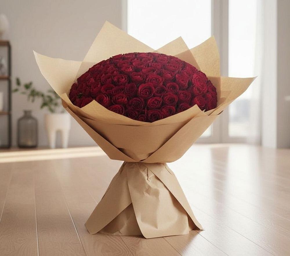 Букет 101 Красная роза в Тавде