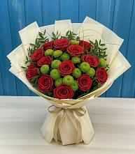 Букет цветов из:  Розы и Хризантемы в Тавде