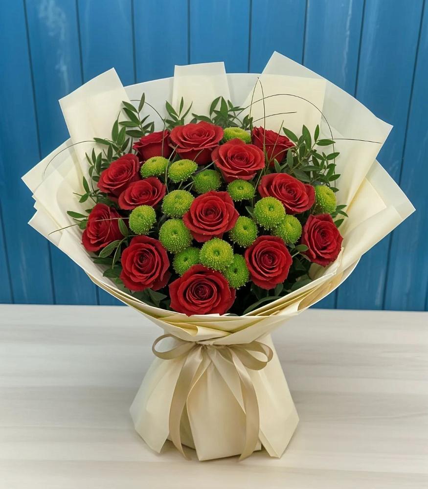 Букет цветов из: Розы и Хризантемы в Тавде