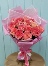Букет 15 Розовых роз Равель #REPLACE_PRED# Тавде