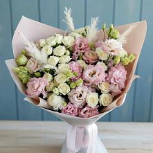 Букет цветов из:  Альстромерии и Розы в Тавде